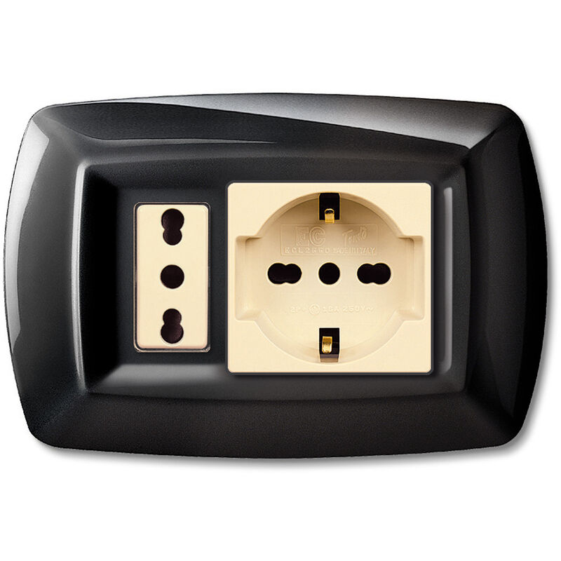 foto del prodotto tondo placca mod.magic plast.schu modulo ne