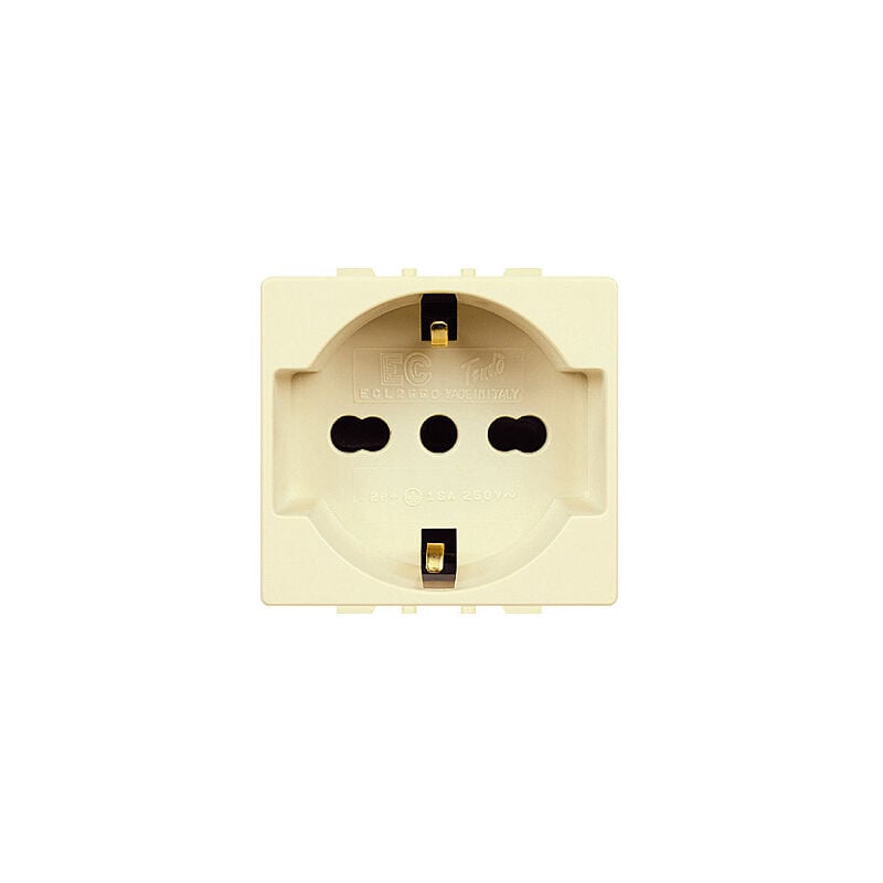 foto del prodotto tondoart.ecl2550 presa biv schuko
