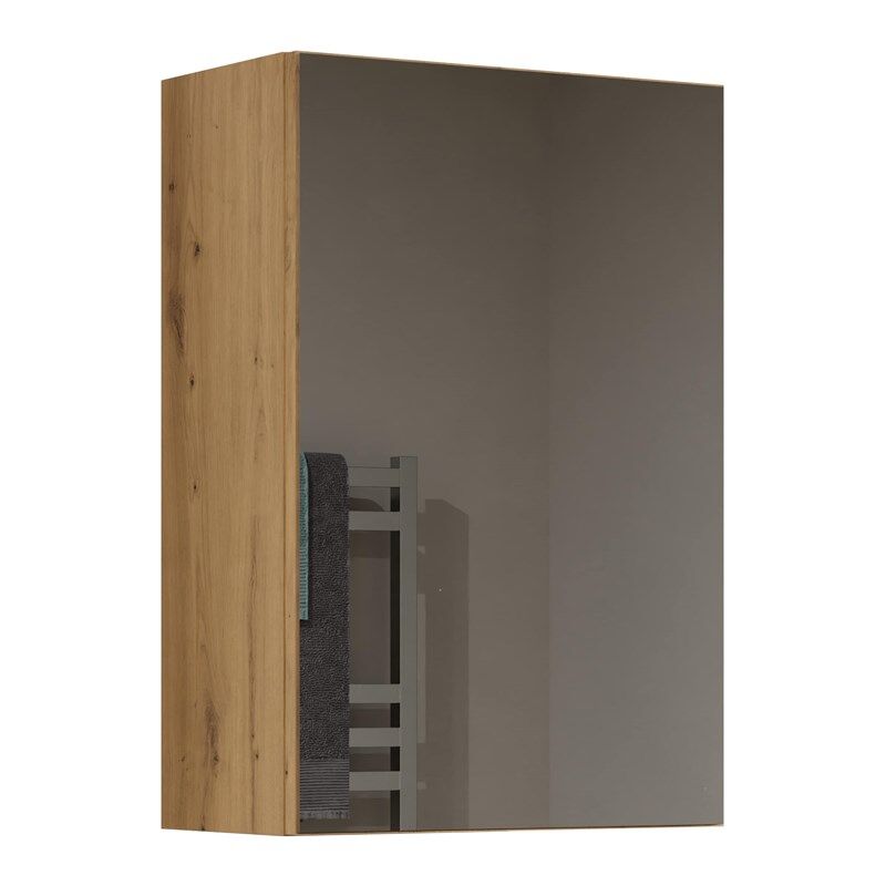 foto del prodotto tonni armadio a specchio a parete 1 anta mobile da bagno con specchio dimensioni 40x22x60 cm mobili da bagno