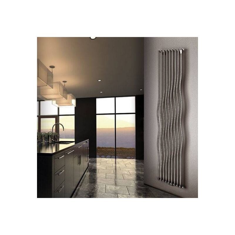 foto del prodotto tonon termoarredo per bagno in acciaio mistral bianco 304 mm
