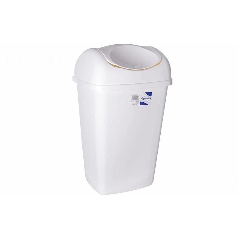 foto del prodotto tontarelli bidone immondizia grace lt 50 cm 40,5 x 32 x h 65,5 panna