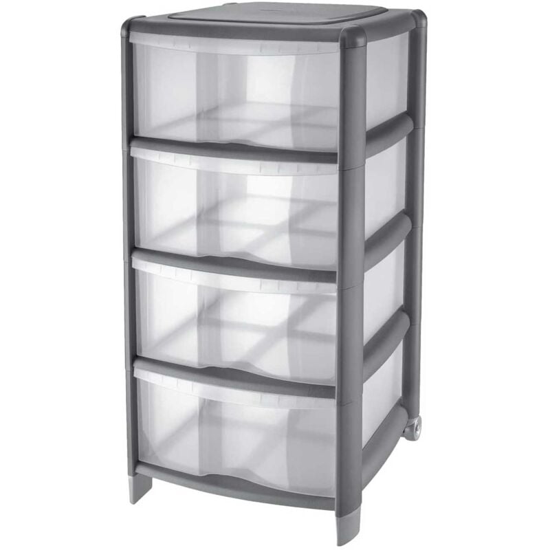foto del prodotto tontarelli cassettiera bambu4 cass.grigio cm.36x34h.80, grey