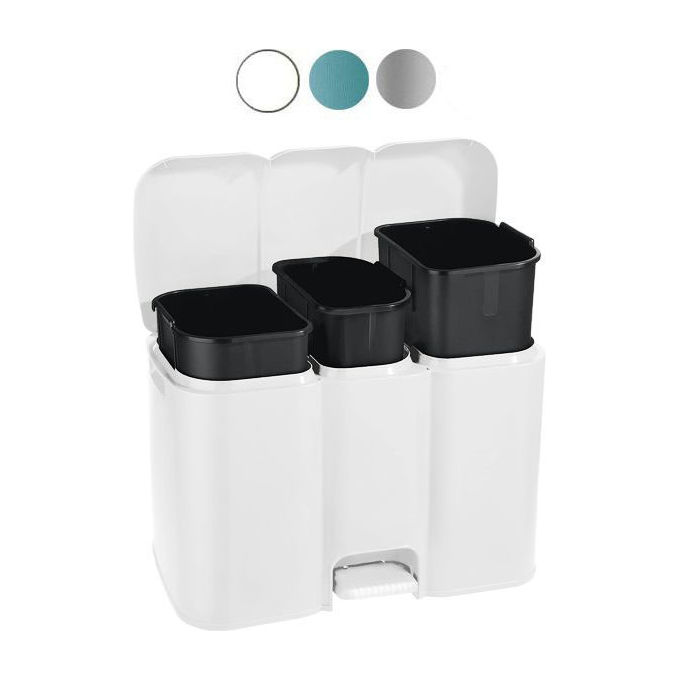 foto del prodotto tontarelli pattumiera differenziata patty 3 grigio