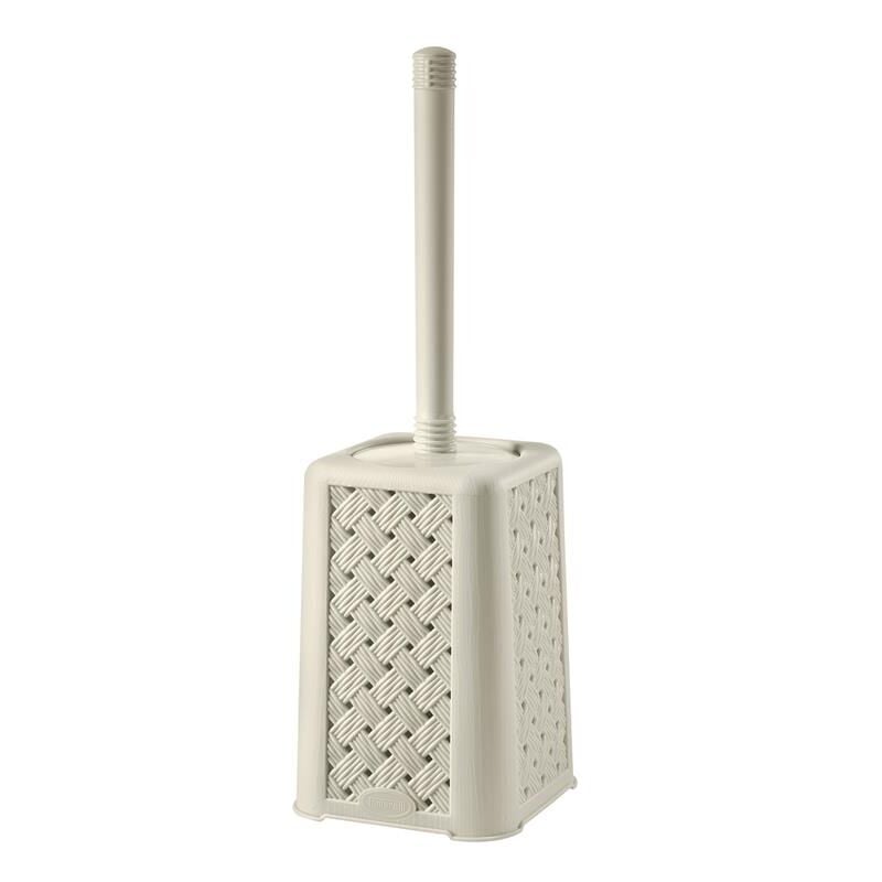 foto del prodotto tontarelli porta scopino da terra arianna 13 x 13 x h40 cm in colore angora