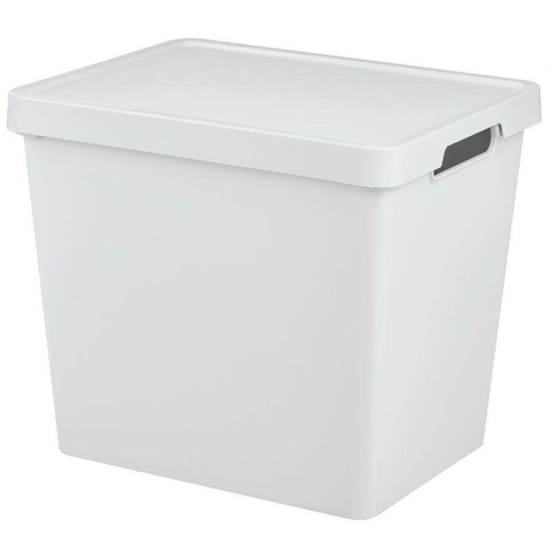foto del prodotto tontarelli scatola portaoggetti con coperchio maya bianco 23,9 l 36 x 28 x 31,1 cm