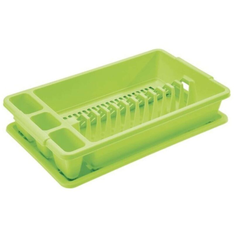 foto del prodotto tontarelli scolapiatti con vassoio lime 45x26xh8.5 cm