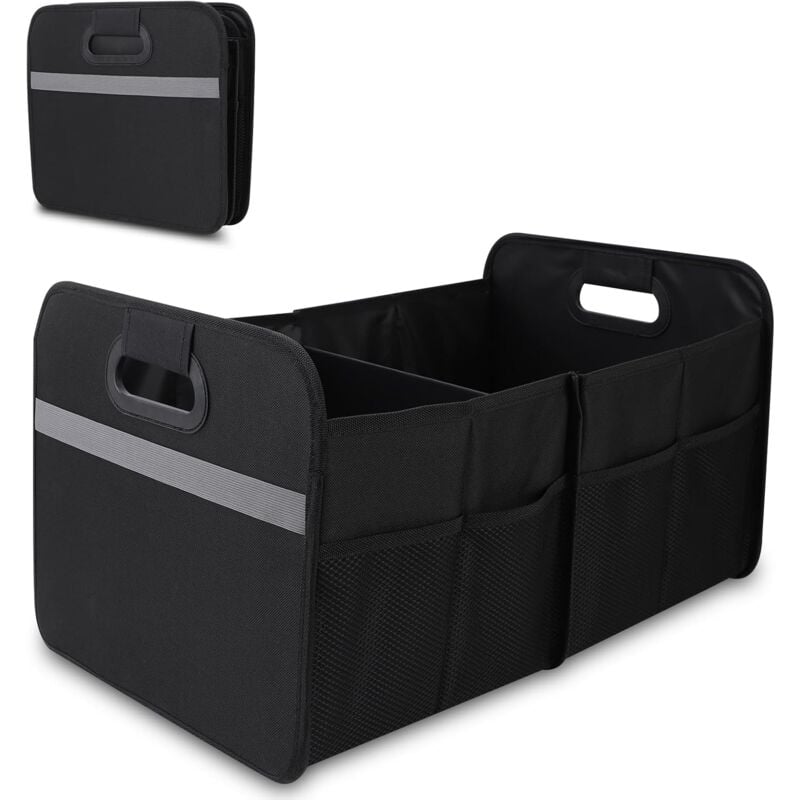 foto del prodotto tonysa - baule portaoggetti pieghevole di grande capacità, maniglia robusta, tasca anteriore in rete, tessuto oxford impermeabile, organizer