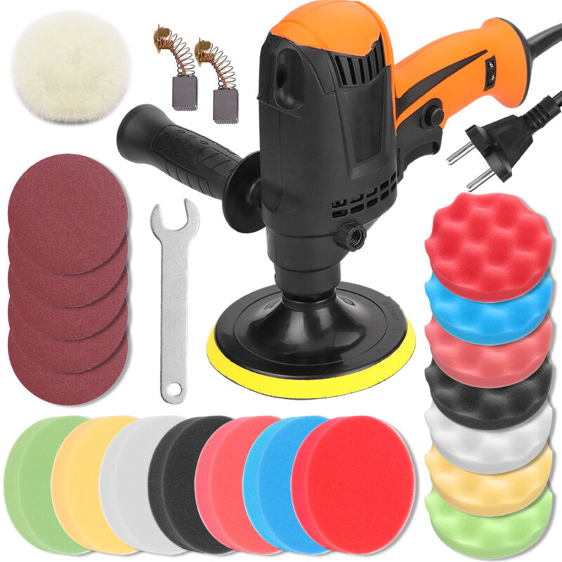 foto del prodotto tonysa lucidatrice per auto, smerigliatrice per riparazione graffi e sigillante per smalto, 6 velocit variabili 3200 giri min, adatta per