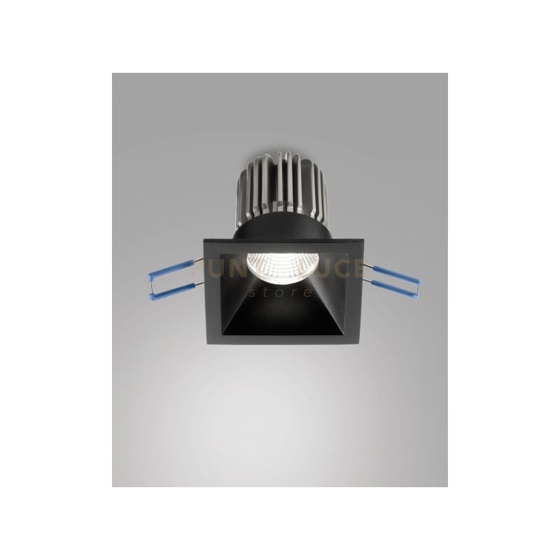 foto del prodotto toodle faretto incasso quadrato 11w 3000k 1250lm nero dimmerabile