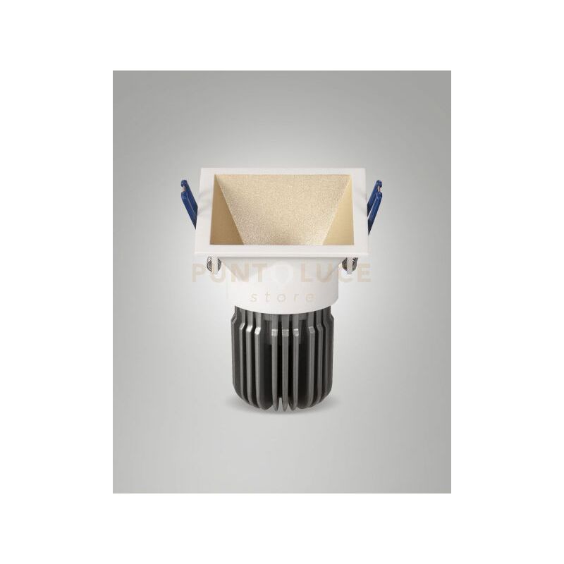 foto del prodotto toodle faretto incasso quadrato asimmetrico 2700k 1220lm 11w oro