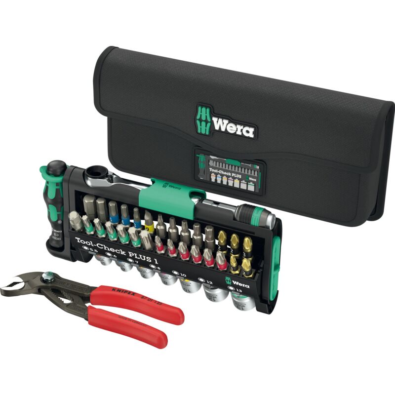 foto del prodotto tool-check combi 1 05049070001 kit utensili 40 parti - wera