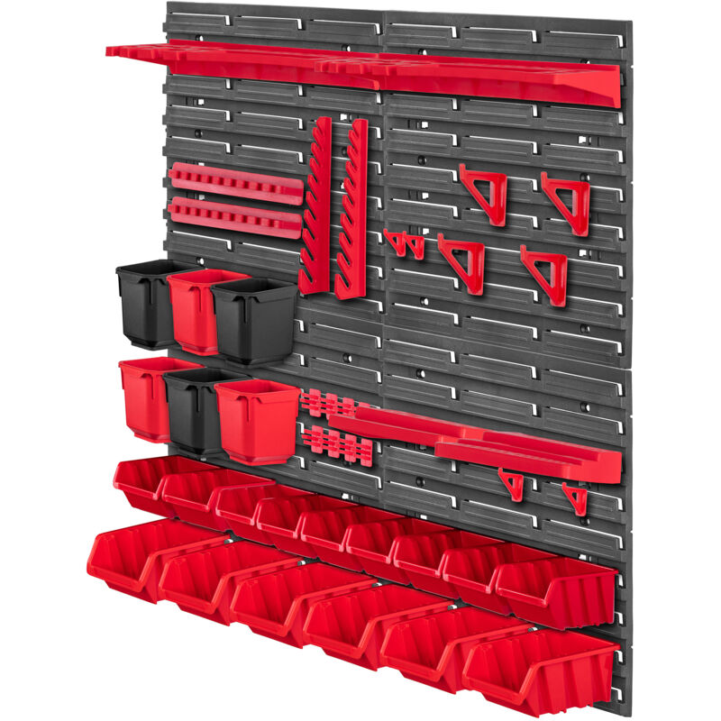 foto del prodotto toolboard workshop wall 78x78 cm 45 pezzi contenitori da officina kadax