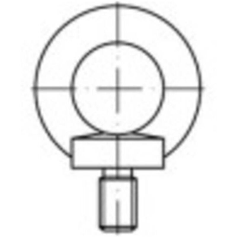 foto del prodotto toolcraft 1061334 golfari maschi m10 din 580 acciaio inox a2 1 pz.