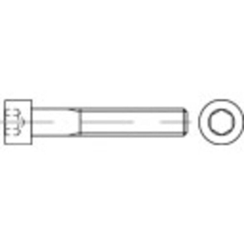 foto del prodotto toolcraft 116682 viti cilindriche m4 12 mm interno esagonale din 912 acciaio galvanizzato zinco 100 pz.