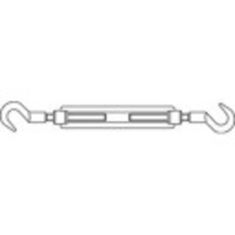 foto del prodotto toolcraft 136620 tenditore gancio gancio m10 acciaio galvanizzato zinco din 1480 1 pz.