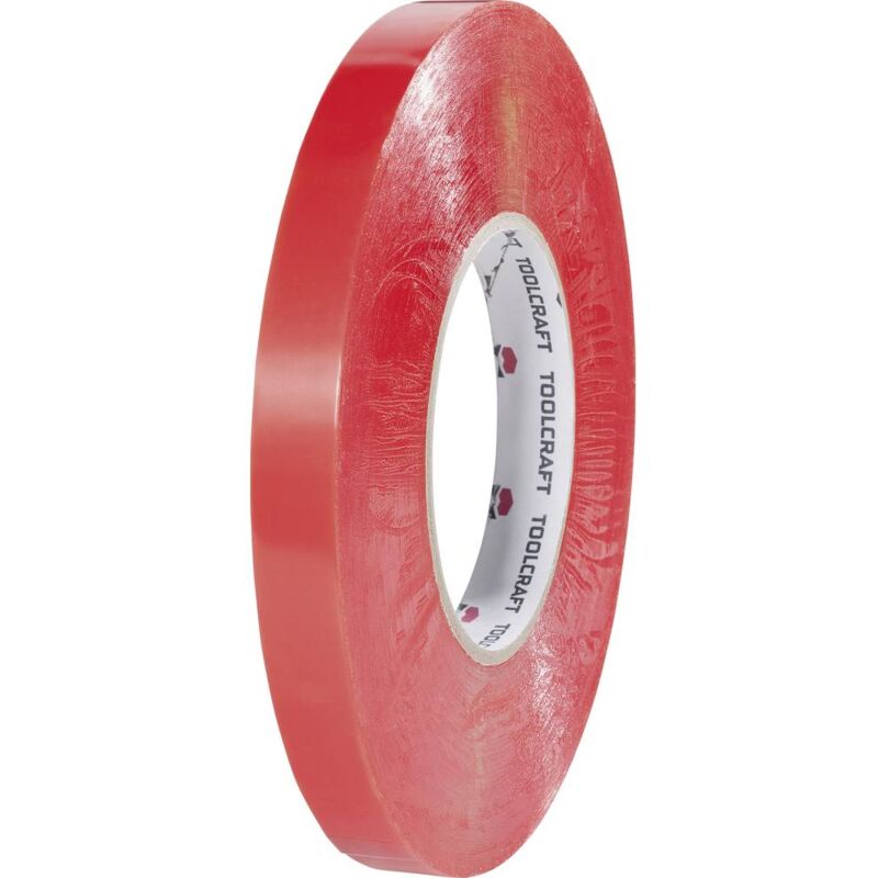 foto del prodotto toolcraft 1397p1550c 1397p1550c nastro biadesivo trasparente l x l 50 m x 15 mm 1 pz.