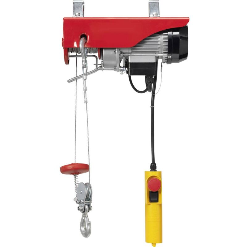 foto del prodotto toolcraft 1550315 verricello elettrico capacit di carico con puleggia 250 kg capacit di carico senza puleggia 125