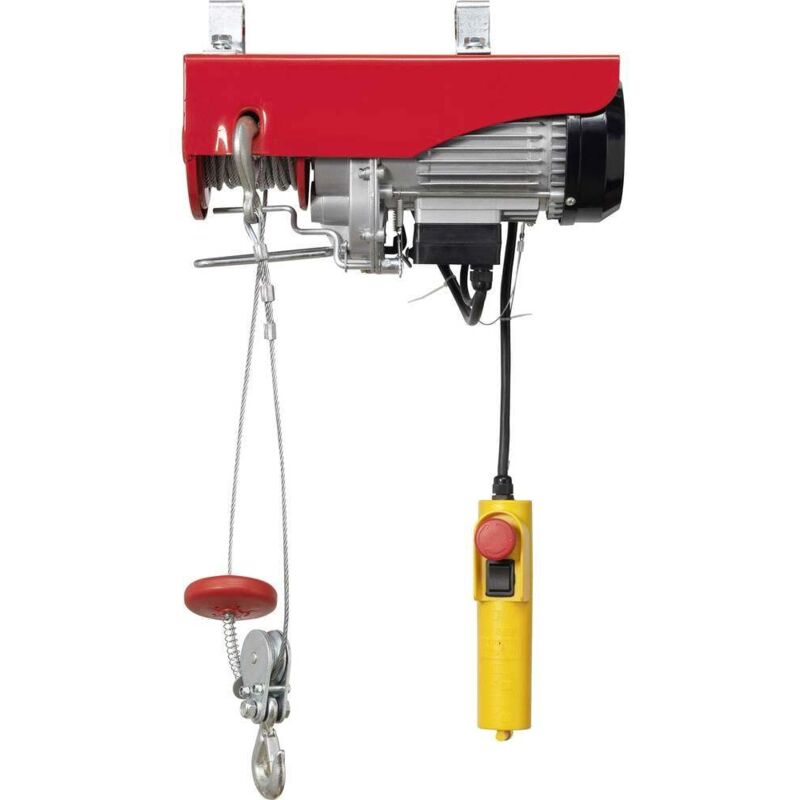 foto del prodotto toolcraft 1553742 verricello elettrico capacit di carico con puleggia 600 kg capacit di carico senza puleggia 300