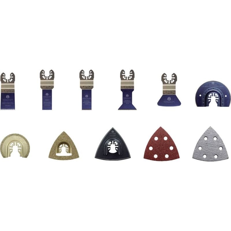 foto del prodotto toolcraft 1574786 acciaio al cromo vanadio, bimetallico, carburo kit di accessori per multiutensile 21 parti 1 kit