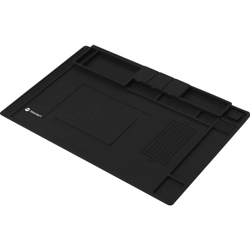 foto del prodotto toolcraft 2248474 supporto da tavolo resistente al calore, supporto saldato, supporto in silicone l x l x a 450 x 300