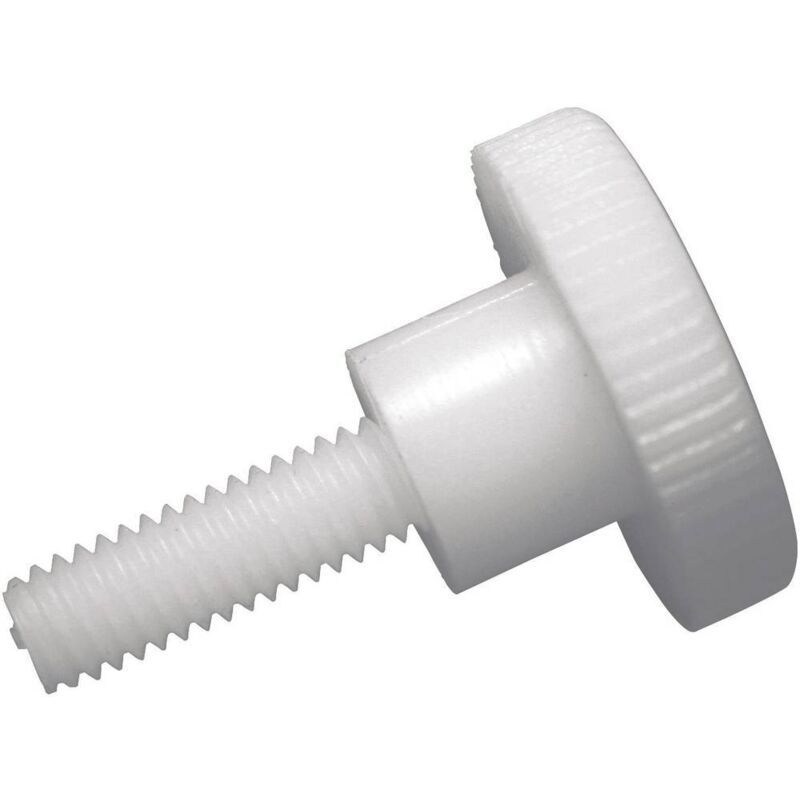 foto del prodotto toolcraft 830396 viti zigrinate m5 10 mm taglio din 465 plastica, poliammide 10 pz.