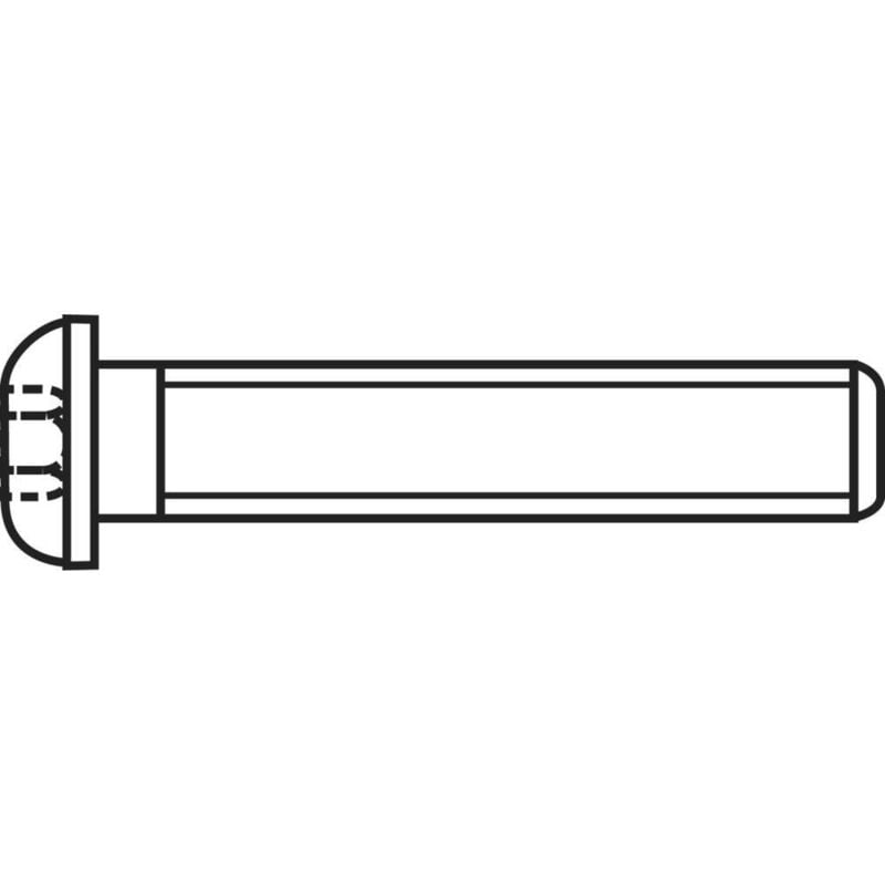 foto del prodotto toolcraft 839809 viti a testa bombata m6 20 mm interno esagonale acciaio inox a2 50 pz.