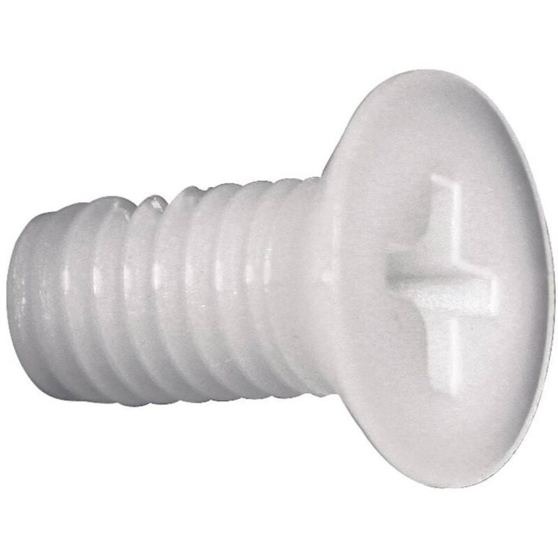 foto del prodotto toolcraft 839978 viti svasate m6 40 mm a croce phillips din 965 plastica, poliammide 10 pz.