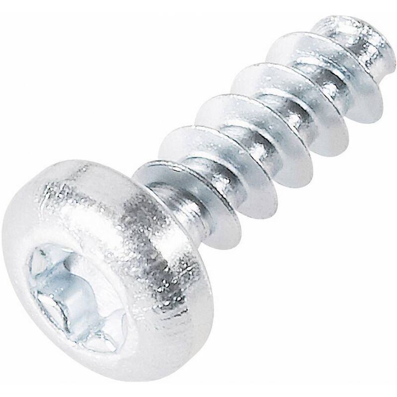 foto del prodotto toolcraft 88200 2.5 vite autofilettante per plastica 2.5 mm 8 mm impronta t acciaio zincato 100 pz.