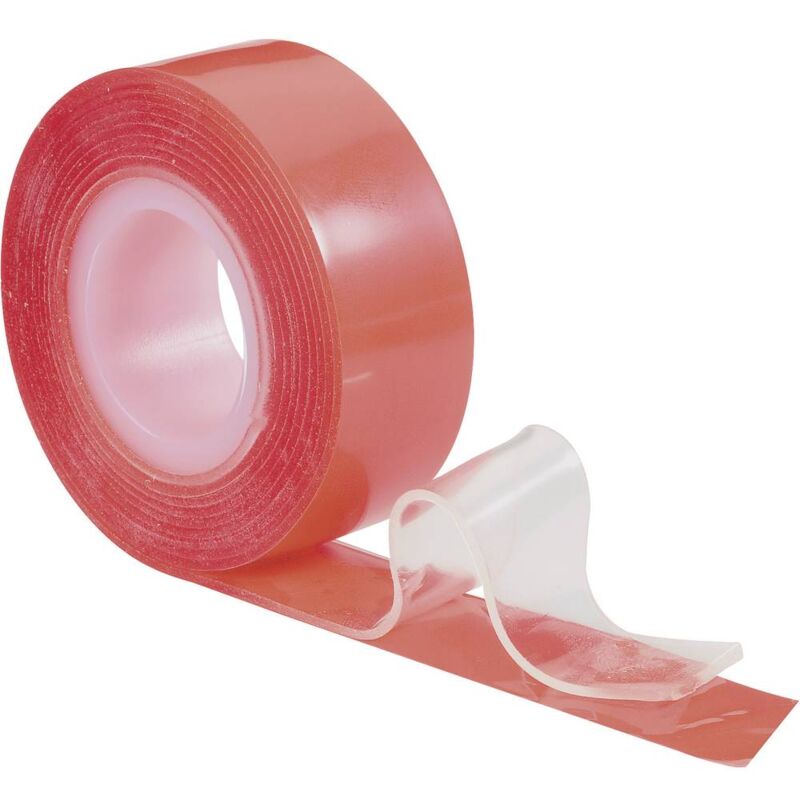 foto del prodotto toolcraft 886516 nastro biadesivo rosso l x l 1.5 m x 19 mm 1 pz.