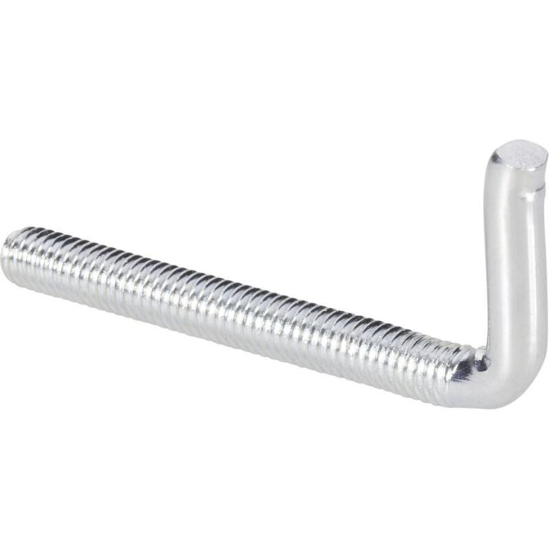 foto del prodotto toolcraft 890689 gancio a vite dritto tipo 4 e 50 mm acciaio zincato galvanizzato 10 pz.