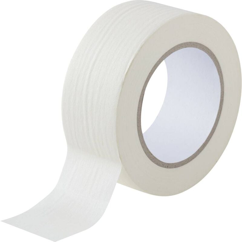 foto del prodotto toolcraft 93038c190 93038c190 nastro crespato bianco l x l 50 m x 50 mm 1 pz.