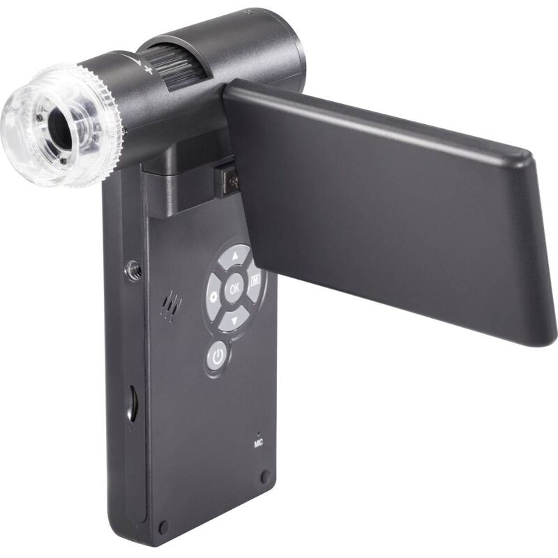 foto del prodotto toolcraft camera microscopio con monitor 12 megapixel 300 x zoom digitale max. 4 x