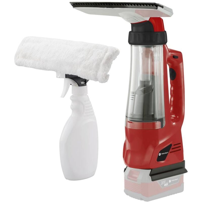 foto del prodotto toolcraft cwc l0120 tawb 200 aspirapolvere per finestre nero, rosso
