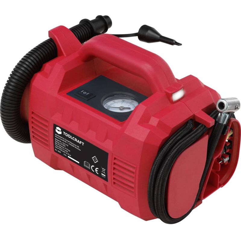 foto del prodotto toolcraft klk 118 tawb 200 compressore a batteria, 10 bar 20 v