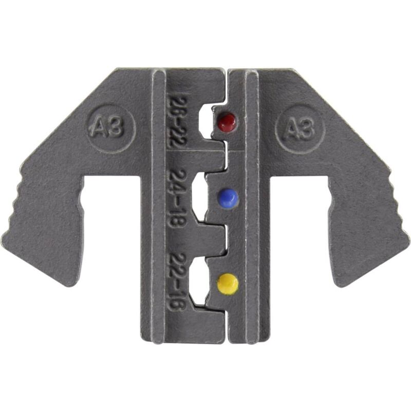 foto del prodotto toolcraft ple 0a3 matrici di crimpaggio capocorda isolato range di compressione 0.1 fino a 1.5 mm adatto per marchio