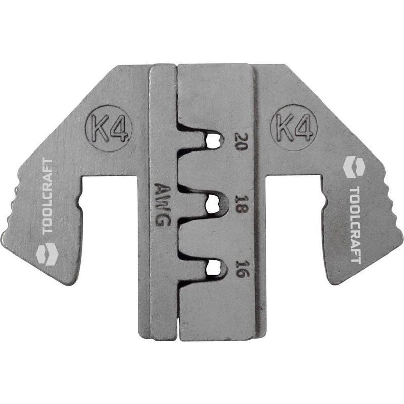 foto del prodotto toolcraft ple 0k4 matrici di crimpaggio adatto per connettore deutsch range di compressione awg 16 fino a 20 awg adat