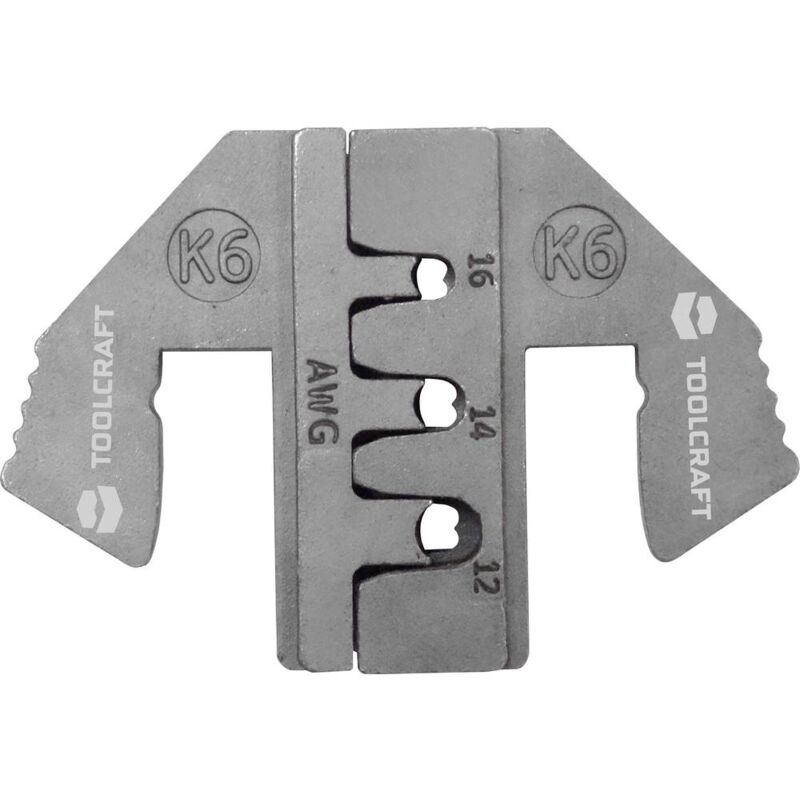foto del prodotto toolcraft ple 0k6 matrici di crimpaggio adatto per connettore deutsch range di compressione awg 12 fino a 16 awg adat