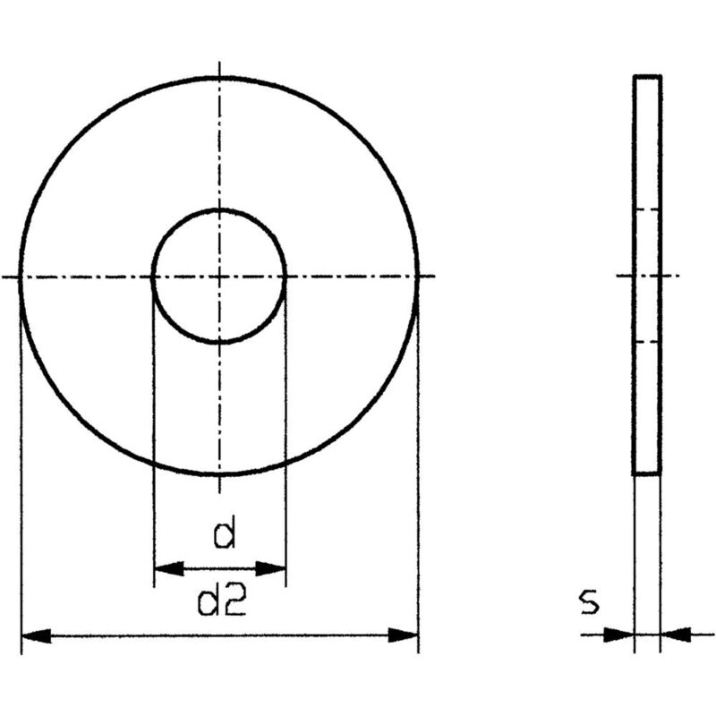 foto del prodotto toolcraft rondella 6.4 mm 18 mm acciaio inox a2 100 pz. 6,4 d9021 a2 192701