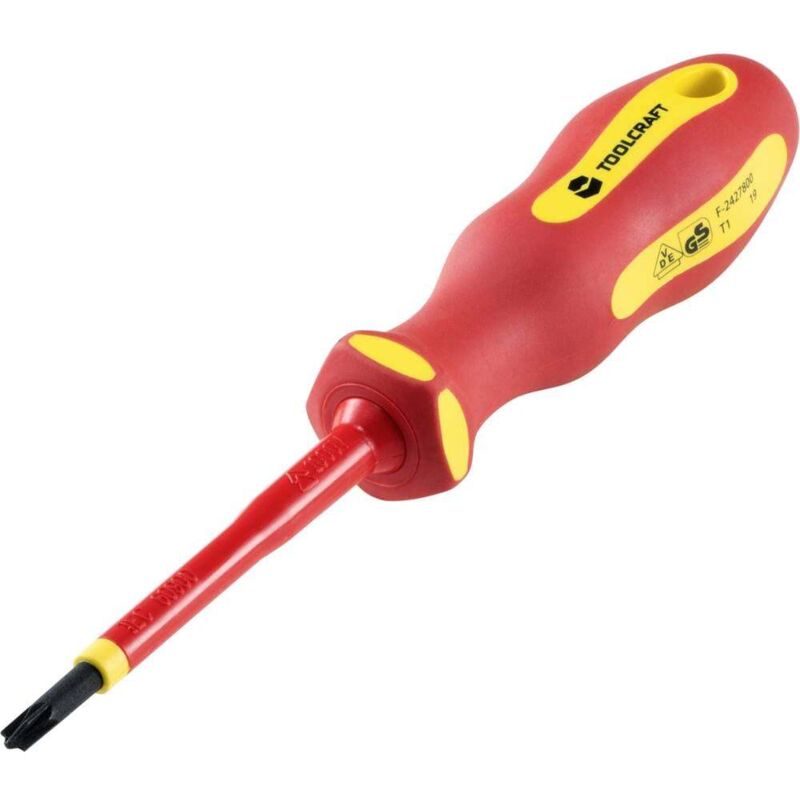 foto del prodotto toolcraft sl pz1 vde cacciavite plusminus dimensione cacciavite sl pz 1 lunghezza della lama 80 mm