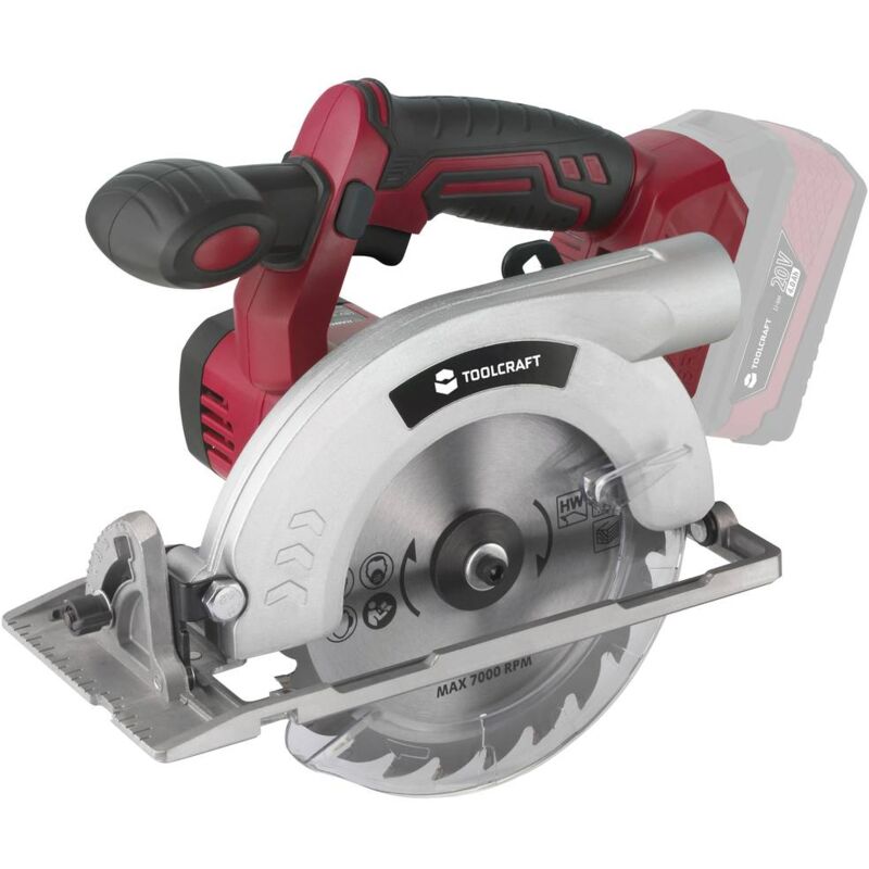 foto del prodotto toolcraft tcs 55 tawb 200 sega circolare a batteria profondit di taglio max. 90 55 mm brushless, senza batteria
