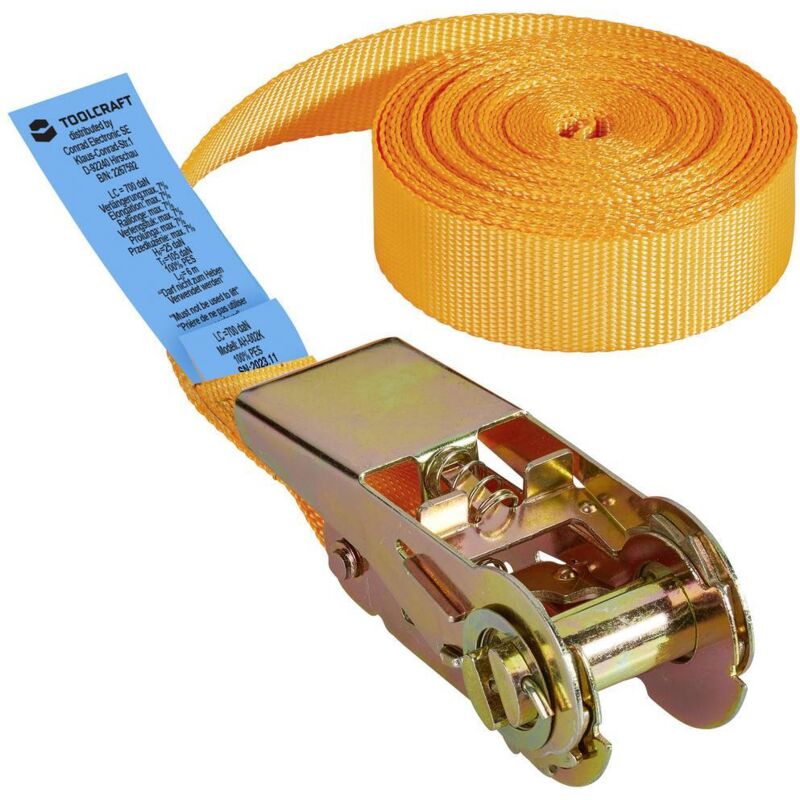 foto del prodotto toolcraft - to-6802776 cinghia di fissaggio singola capacità di carico in trazione diretta singola diretta 350 dan l x