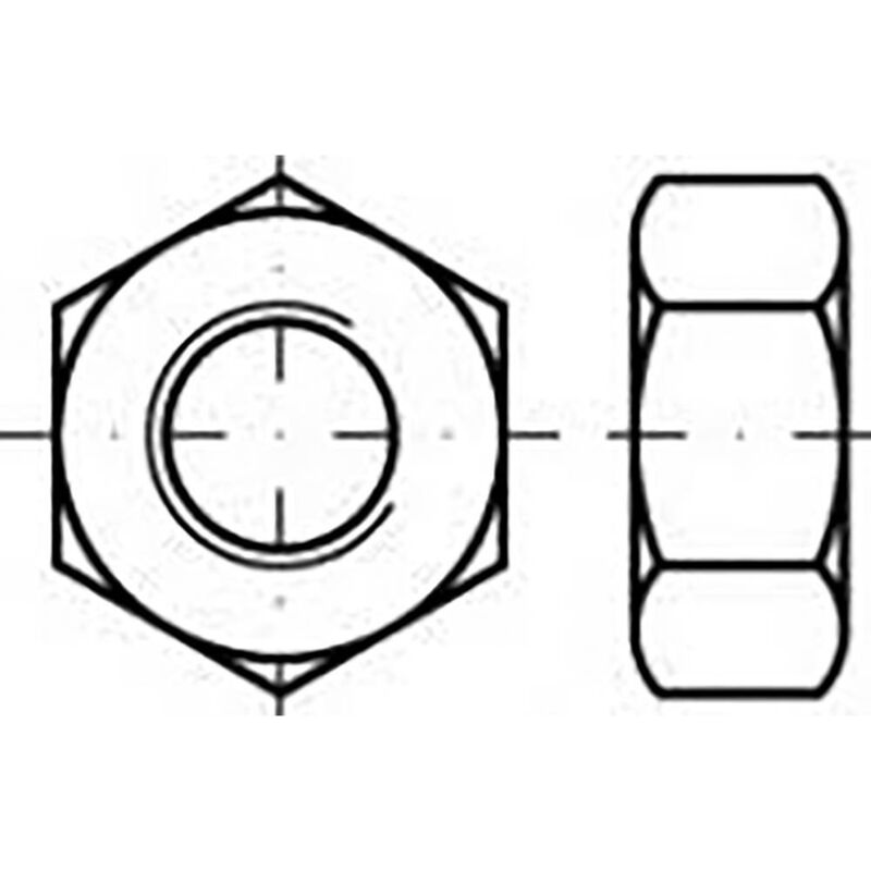 foto del prodotto toolcraft to 6855531 dadi esagonali m3 din 555 plastica 200 pz.