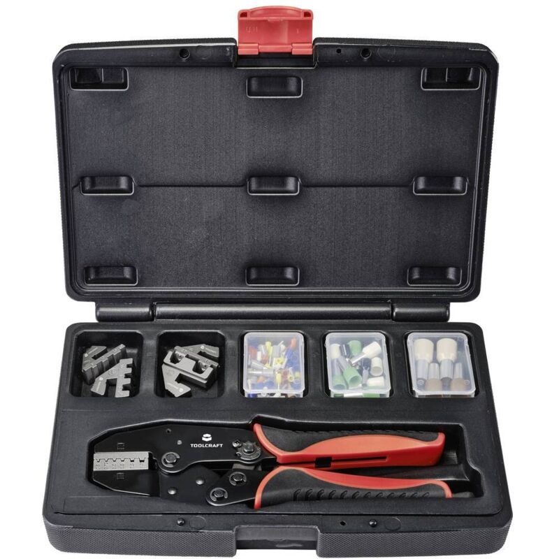 immagine 0 del prodotto toolcraft to 7703463 kit pinza crimpatrice 83 parti boccola 0.5 fino a 35 mm incl. assortimento di capicorda e valiget