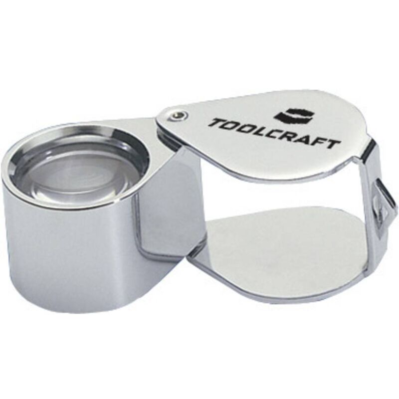 foto del prodotto toolcraft to 8595999 lente d ingrandimento pieghevole ingrandimenti 10 x lente 19 mm