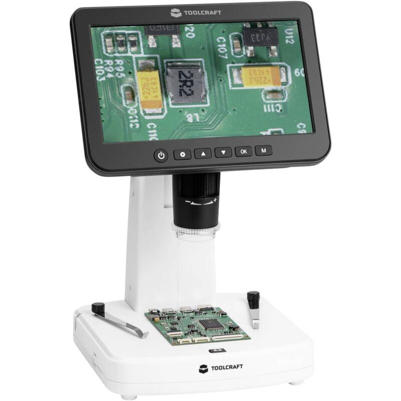 foto del prodotto toolcraft to 9407067 microscopio digitale 300 x luce riflessa, luce trasmessa