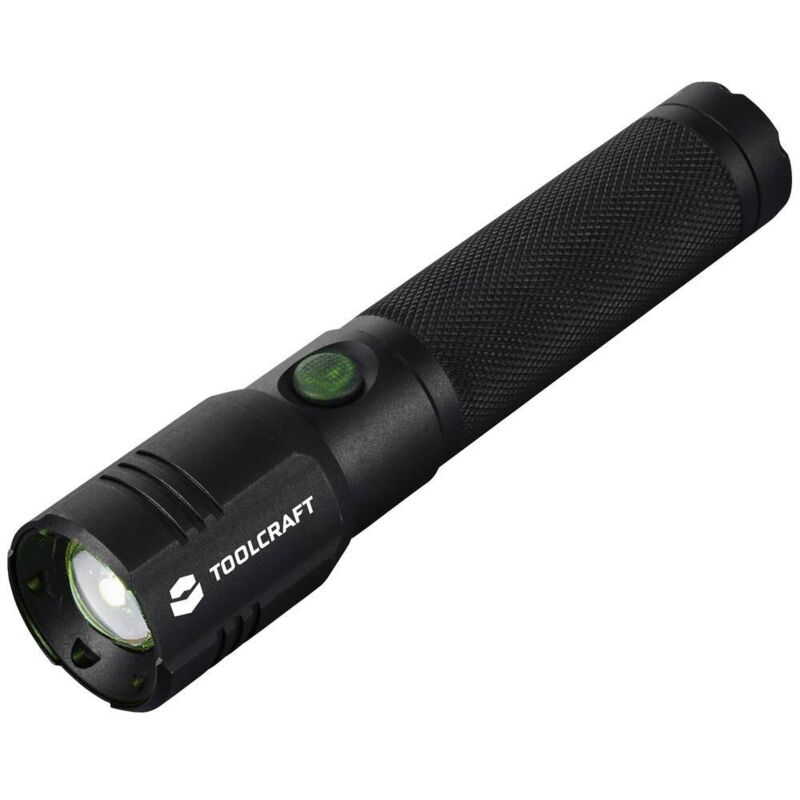 foto del prodotto toolcraft to 9469530 led monocolore torcia tascabile dimensione punto regolabile a batteria ricaricabile 2000 lm 4 h