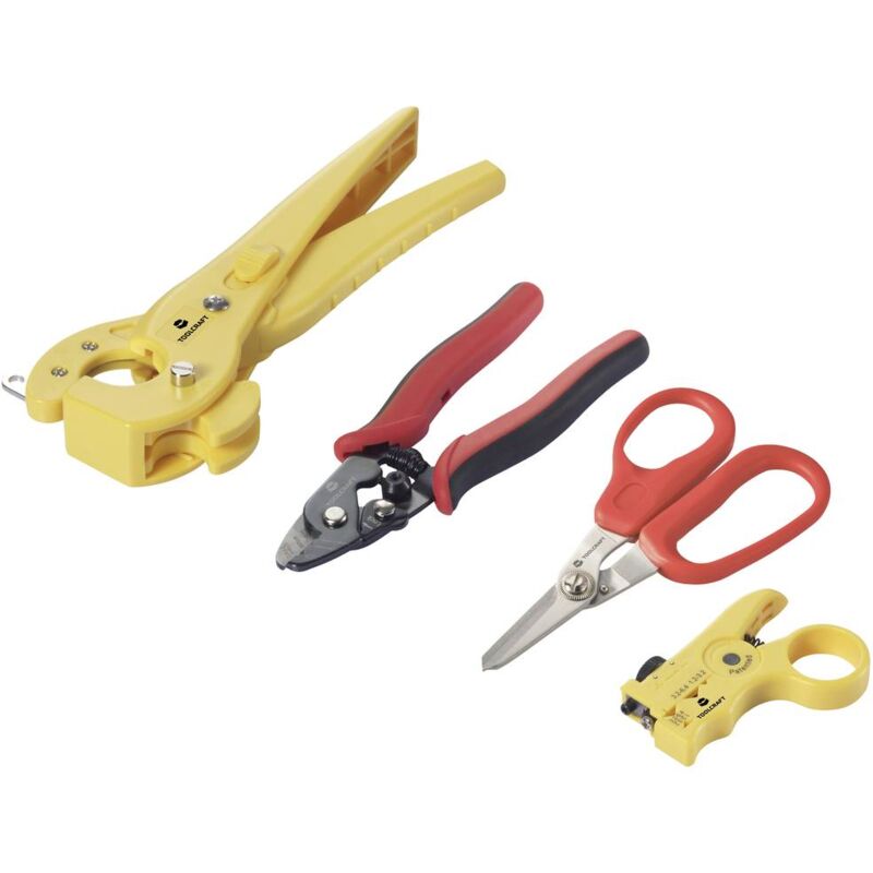 foto del prodotto toolcraft to 9621810 utensile in fibra di vetro incl. cesoia per cavi, incl. spellacavo 0 fino a 25 mm