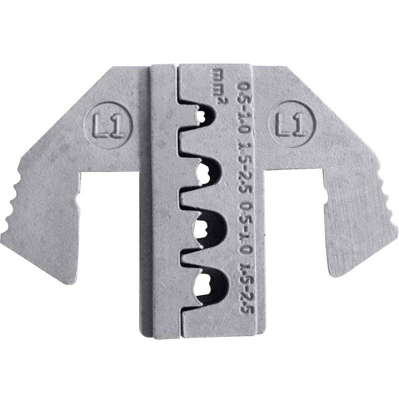 foto del prodotto toolcraft to 9627219 matrice di crimpaggio contatto jpt, contatto piatto mcp 0.5 fino a 2.5 mm 