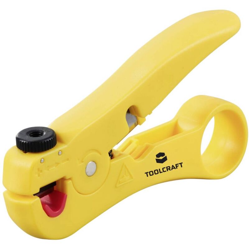 foto del prodotto toolcraft to 9627696 universale utensile di sguainatura adatto per cavo dati utp, cavo dati stp 3.5 fino a 9 mm