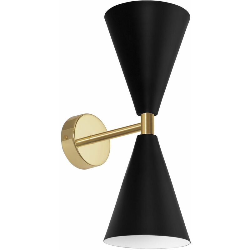 foto del prodotto toolight applique da parete app1140 2w black gold e27